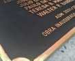 Placa em Bronze Fundido